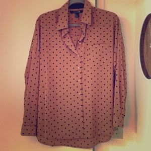 Forever 21 blouse polka dots