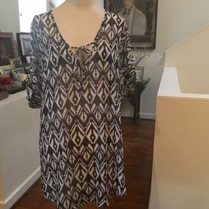 Graphic Design thin B/W Coverup / Dress
