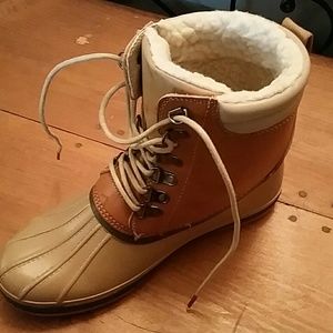 Fur lined boutique duck boots