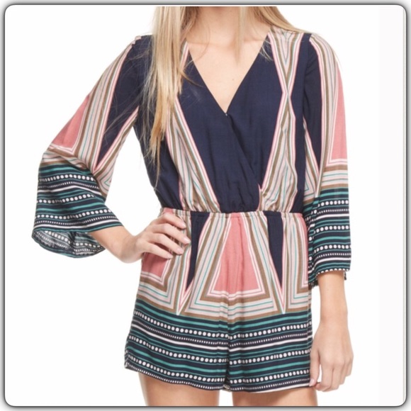 🆑 Closet clear out! Tile print romper💕 - Picture 2 of 3