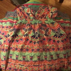 Long multi colored maxi dress