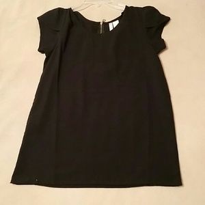 Black short sleeve blouse
