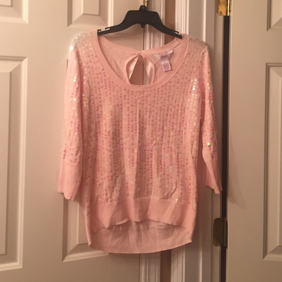 Pink sequin shirt