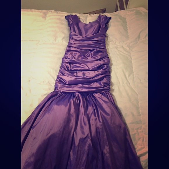 Purple prom dress