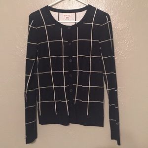 Merona Black and white button up cardigan