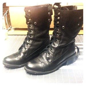Sam Edelman leather combat boots