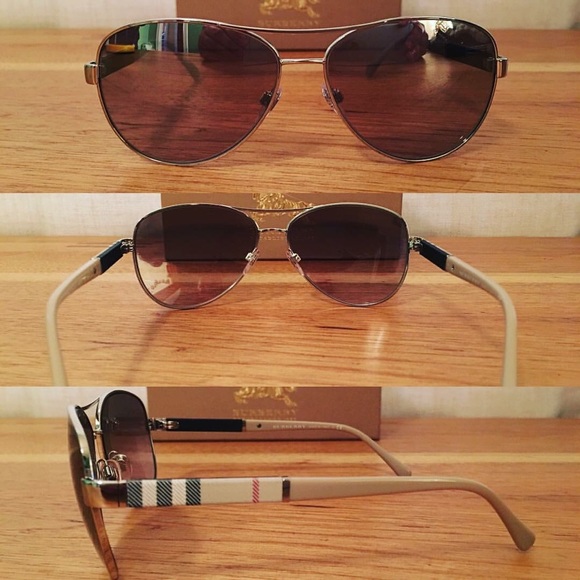 Brand New Authentic Burberry Pilot Sunglasses