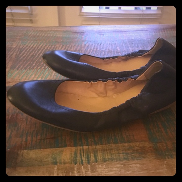 J Crew flats. Navy.