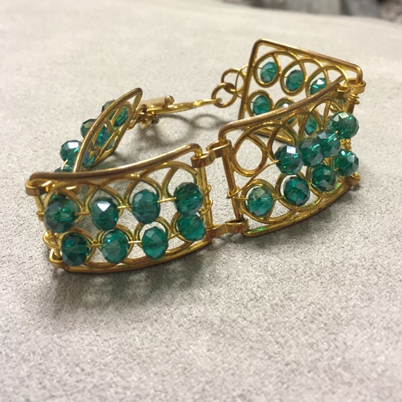 Turquoise & gold bracelet