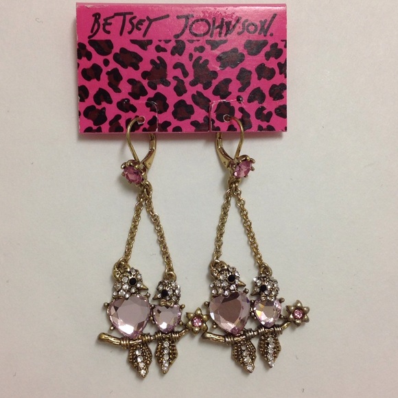 Betsey Johnson Jewelry - Betsy Johnson love bird earrings