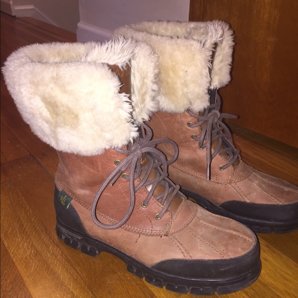 polo boots with the fur