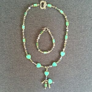 Sweet Turquoise Necklace + Bracelet