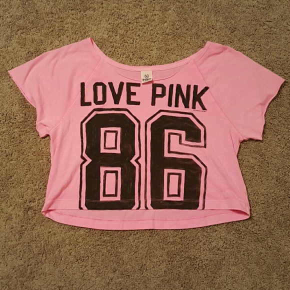 Victoria's Secret Tops - Victoria's Secret Love Pink 86 Crop Top