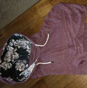 Maroon long sleeve hoodie