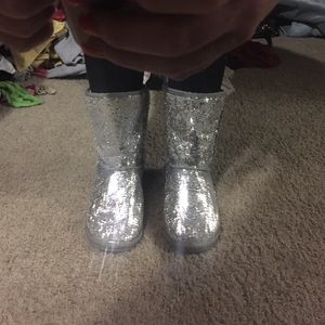 Wet Seal sequin boots