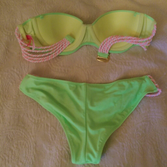 DONATED Victoria's Secret sexy flirty rope strappy bikini - Picture 3 of 3