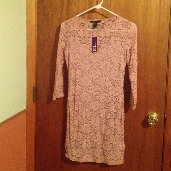 Light pink lace dress