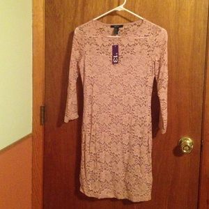 Light pink lace dress