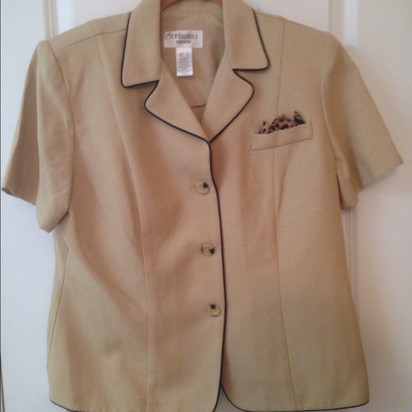 Studio I petite 14 ladies short-sleeved jacket - Picture 1 of 2
