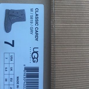 Womens UGG classic grey cardy boots