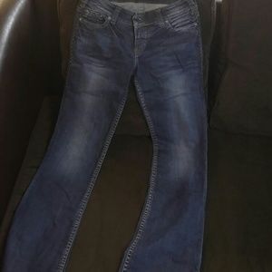 Dark wash bootcut jeans