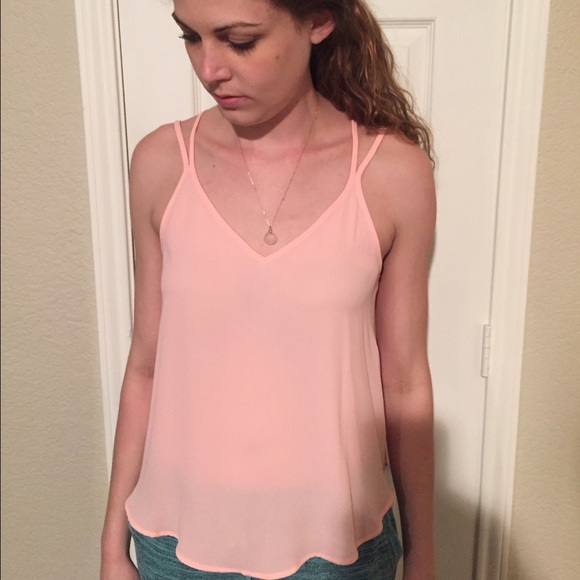 A pastel pink blouse by ASTR from Nordstrom's.