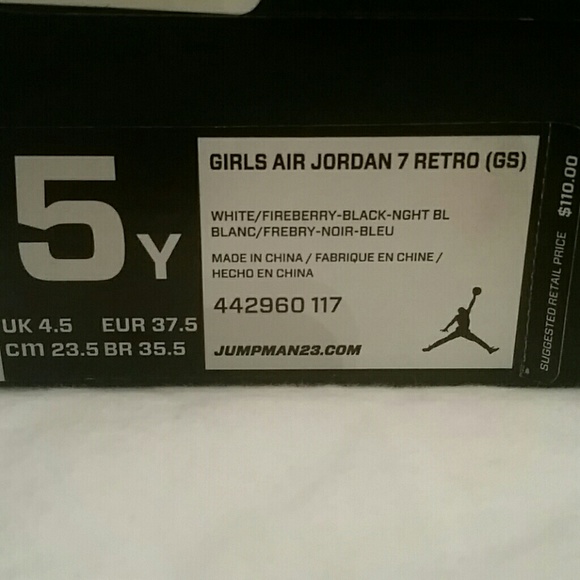 Girls Air Jordan 7 Retro - Picture 3 of 3