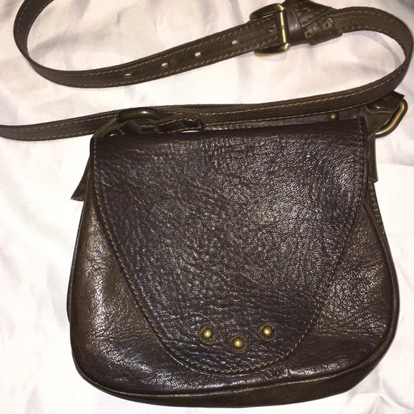 Vin Baker Real Leather Crossbody Purse