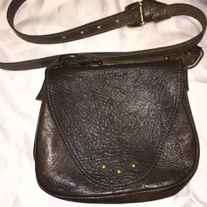 Vin Baker Real Leather Crossbody Purse