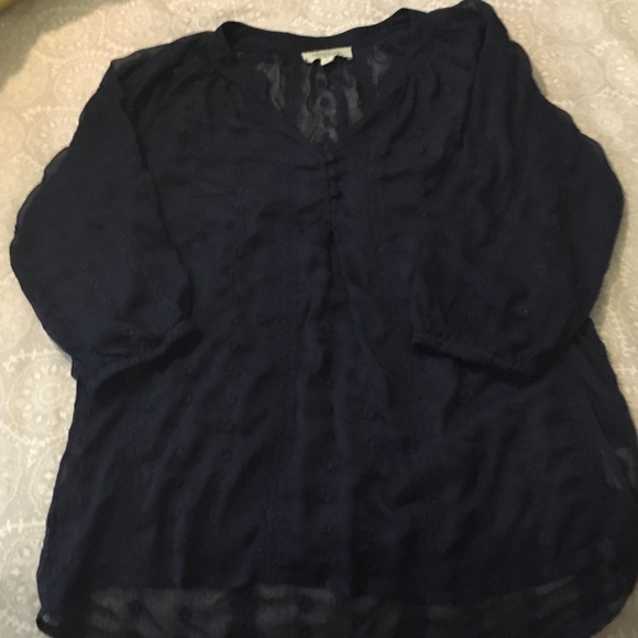 Navy blue blouse