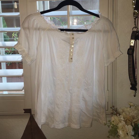 ralph lauren white blouse