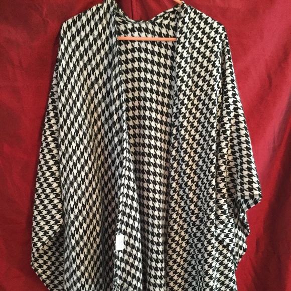 Black and White Poncho