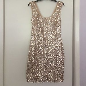 Gold and silver Sequin Guess dress!