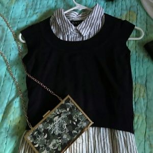 Cropped purple Express top