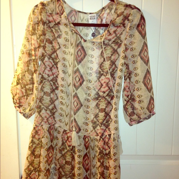 Aztec printed Baby doll dress