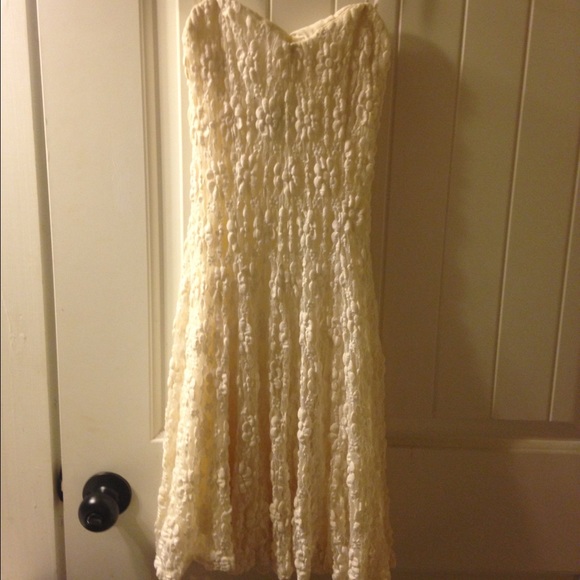 Lace sweetheart dress. Worn once