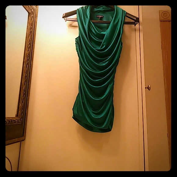 NWT Express teal green tank