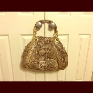 Beautiful Cynthia Rowley snakeskin hobo purse