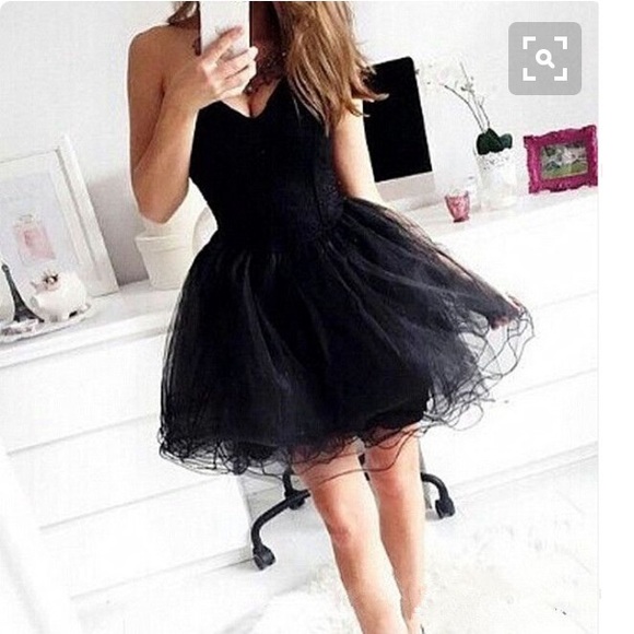 Black tulle party dress 🎀