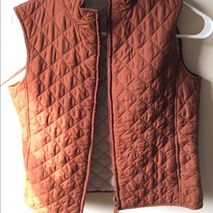 SOLD Rust Orange Quilted Vest