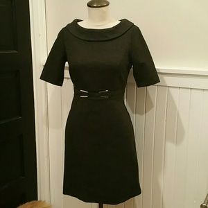White House Black Market Charcoal Ponte Dress