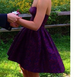 Short floral formal dress