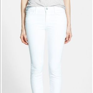 J Brand '811' white mid-rise Jeans