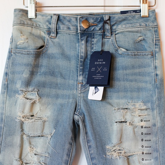 American Eagle Denim X ripped jeans