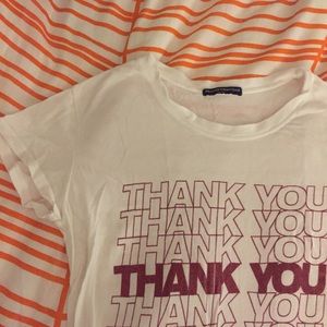 Brandy Melville Thank You tee shirt