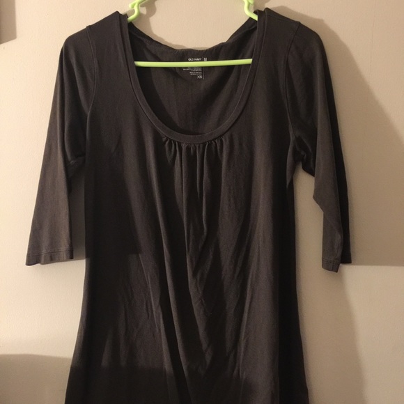 Long brown blouse/short dress