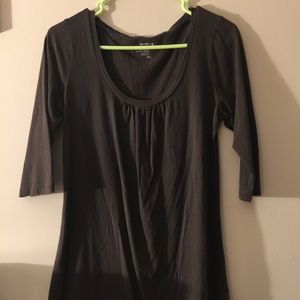 Long brown blouse/short dress