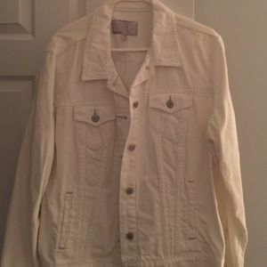 Classic white jean jacket