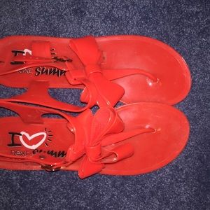 Red Jelly Sandals