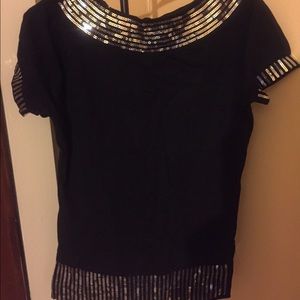 Black top with sequins